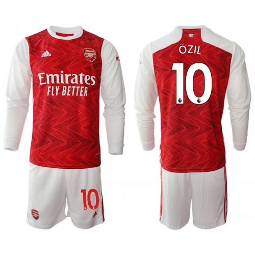 Arsenal Fodboldtrøjer Mesut Ozil 10 Børn Hjemmebanesæt 2020/21 Langærmet Arsenal Fodboldtrøjer Mesut Ozil 10 Børn Hjemmebanesæt 2020/21 Langærmet